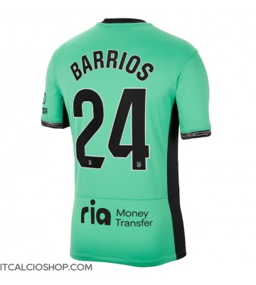 Atletico Madrid Pablo Barrios #24 Terza Maglia 2023-24 Manica Corta